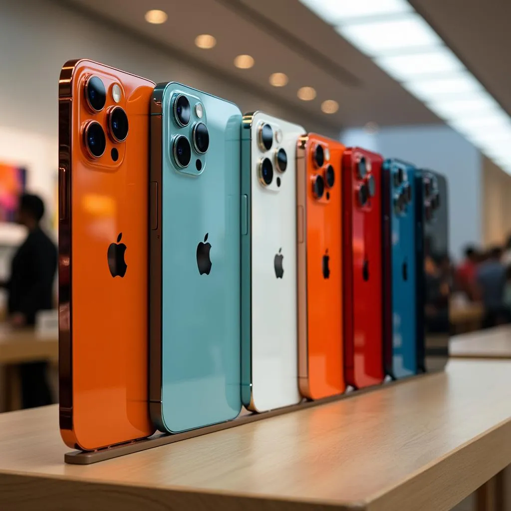 Display cu noile modele iPhone 16